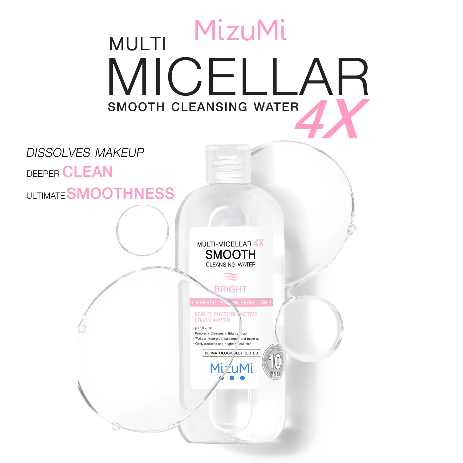 Multi-Micellar 4X Smooth Cleansing Water Bright