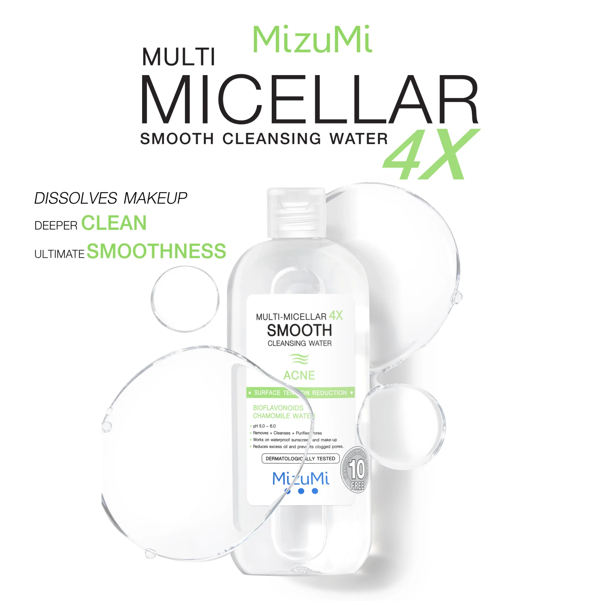 Multi-Micellar 4X Smooth Cleansing Water Acne