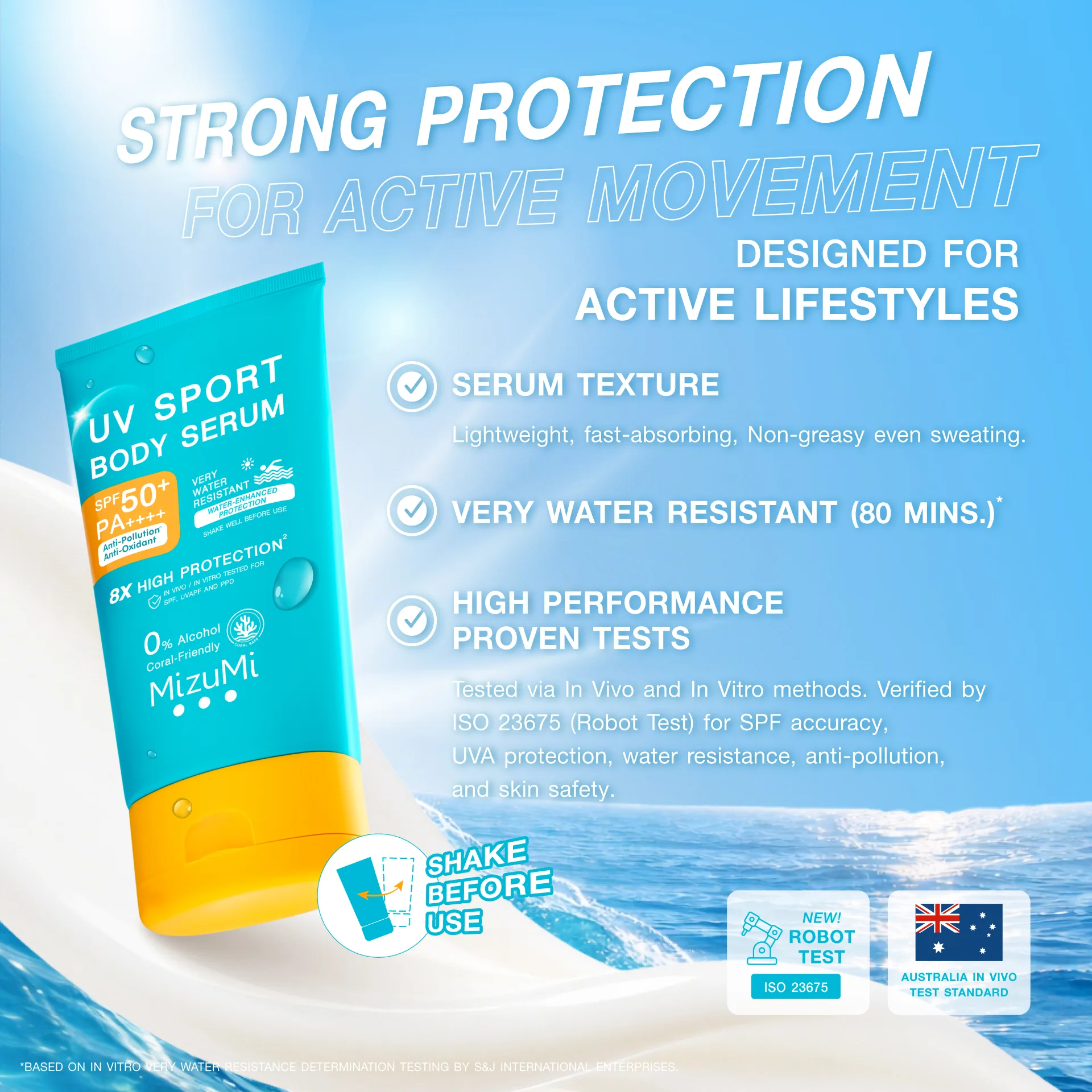 MizuMi UV Sport Body Serum SPF50+ PA++++