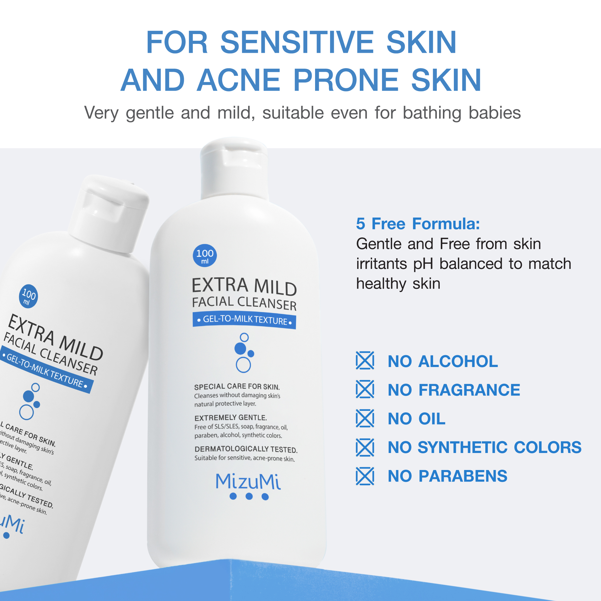 MizuMi Extra Mild Facial Cleanser