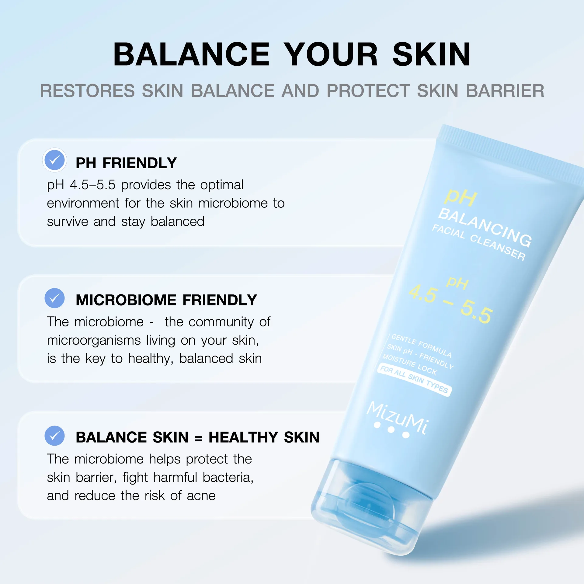 MizuMi pH Balancing Facial Cleanser