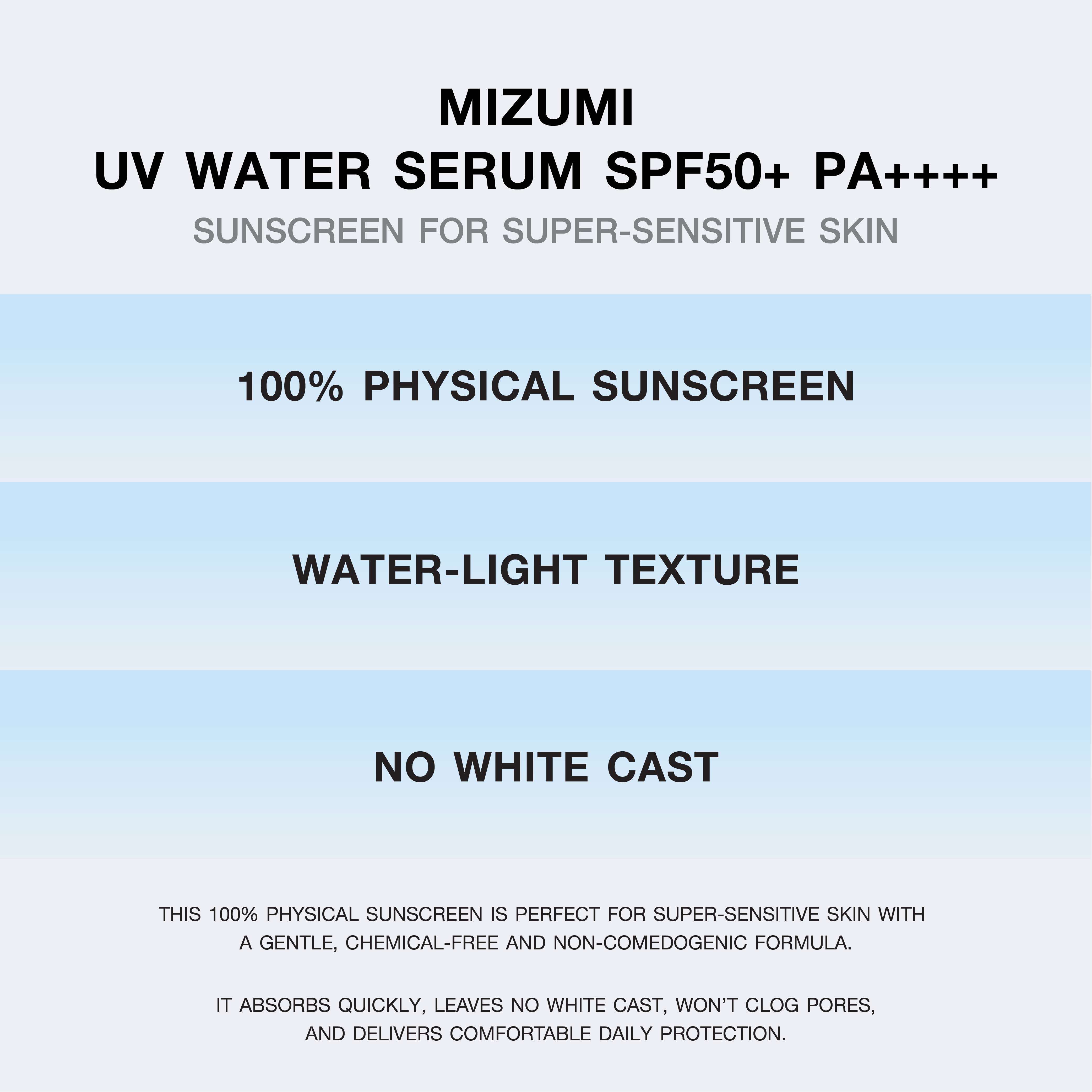 MizuMi UV Water Serum SPF50+ PA++++