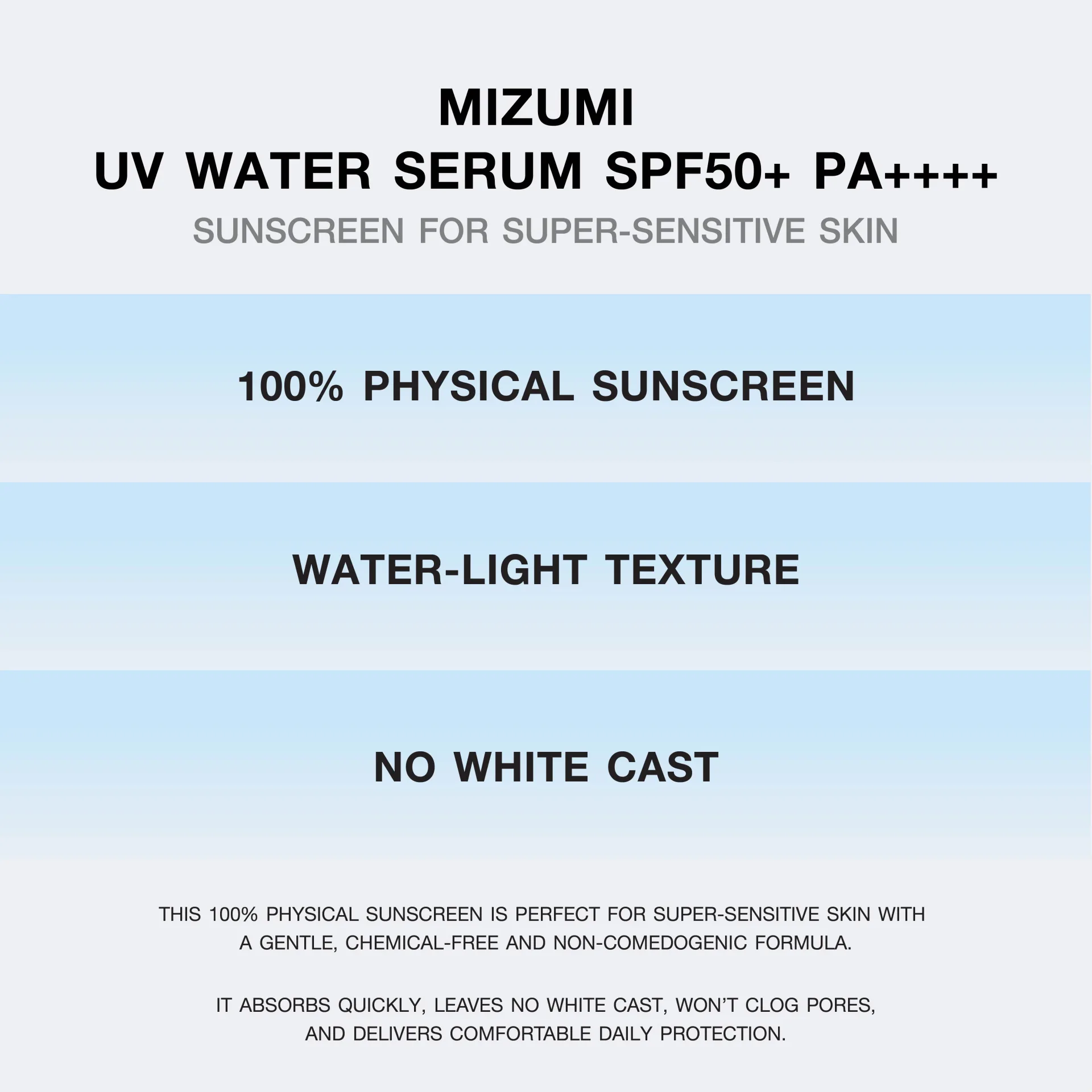 MizuMi UV Water Serum SPF50+ PA++++