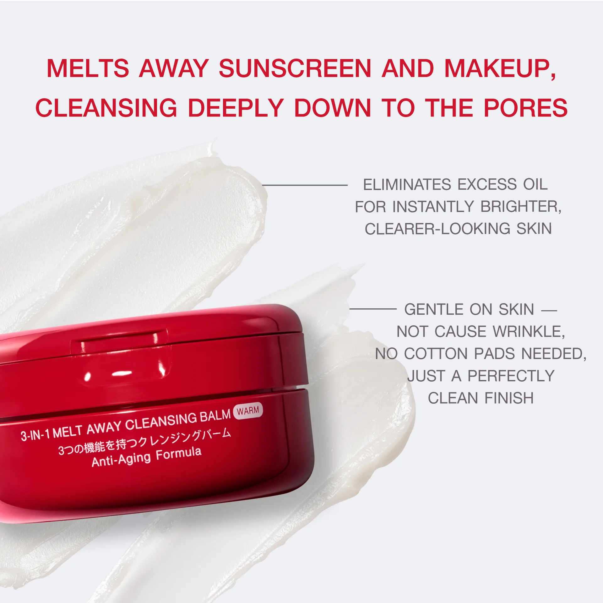 MizuMi 3-In-1 Melt Away Cleansing Balm Warm