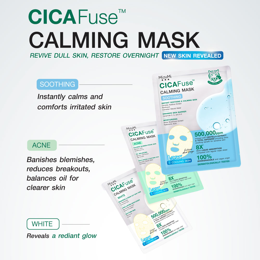 MizuMi CICAFuse Calming Mask Trial Set