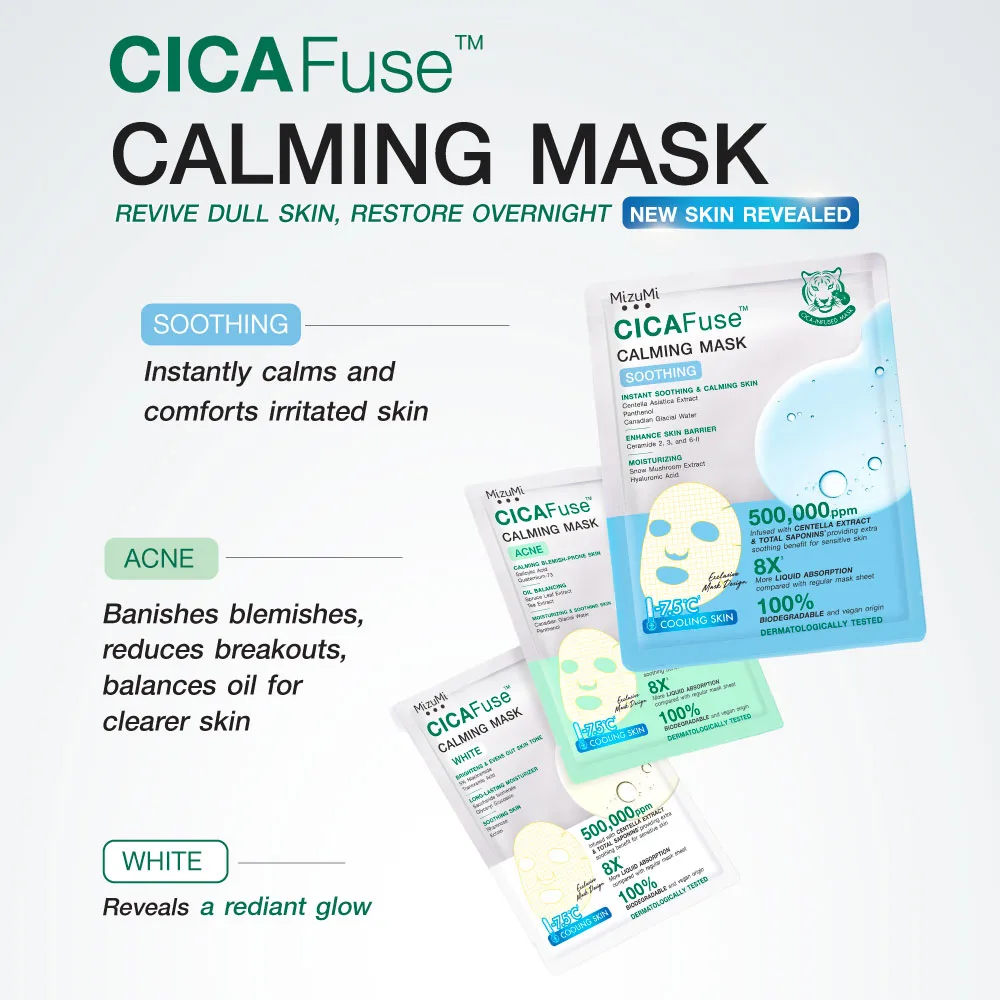 MizuMi CICAFuse Calming Mask Trial Set