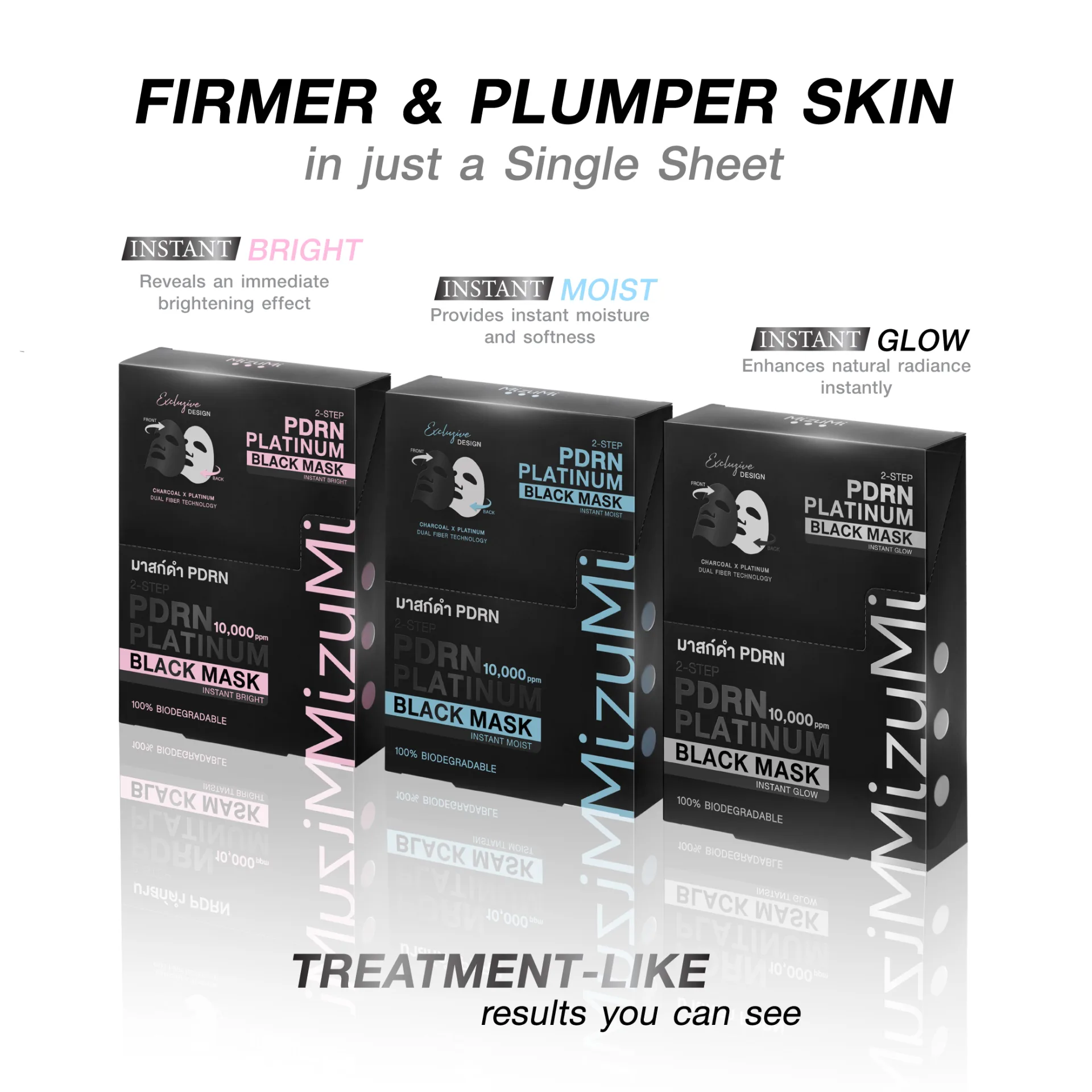 MizuMi PDRN Platinum Black Mask Instant Bright