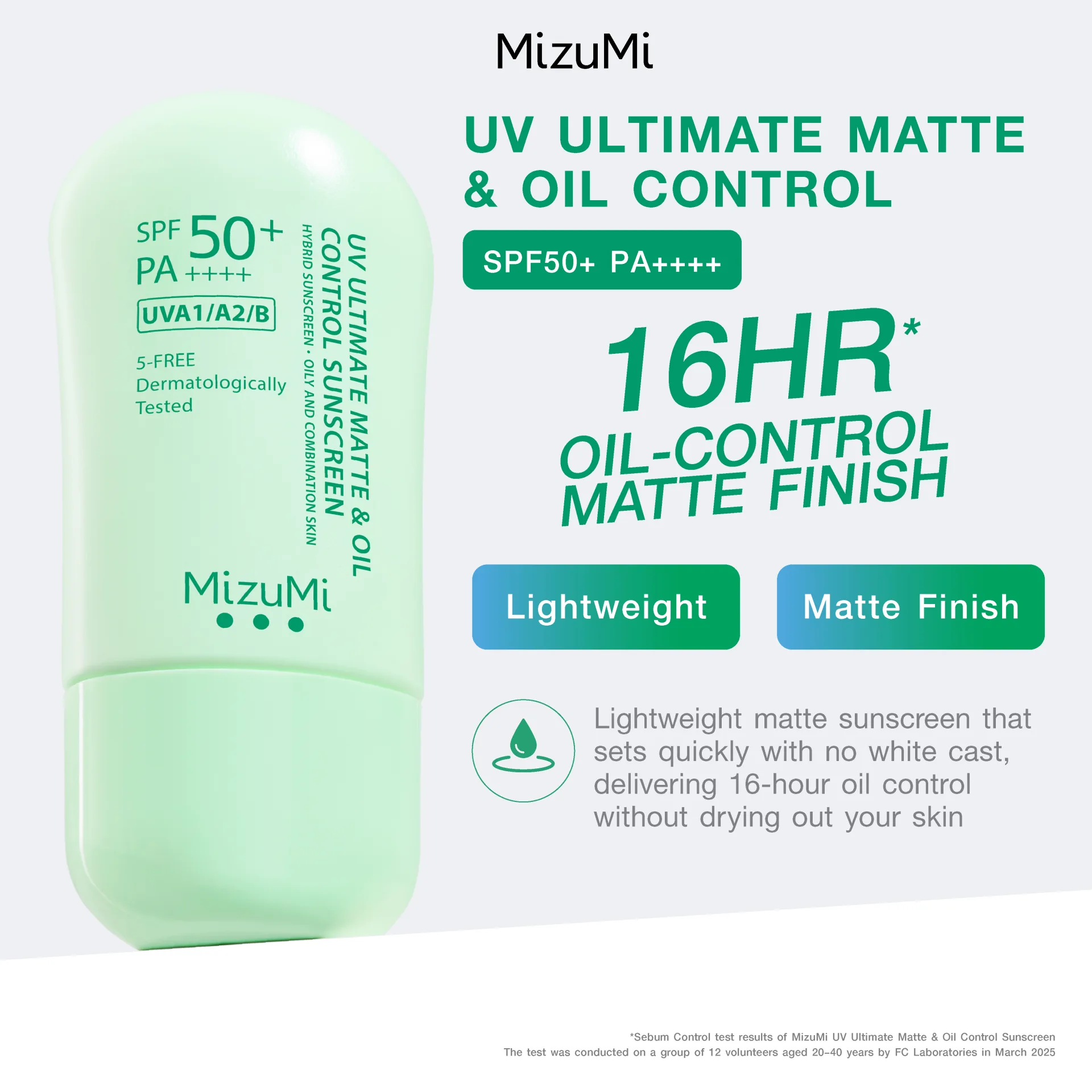 MizuMi UV Ultimate Matte & Oil Control SPF50+ PA++++