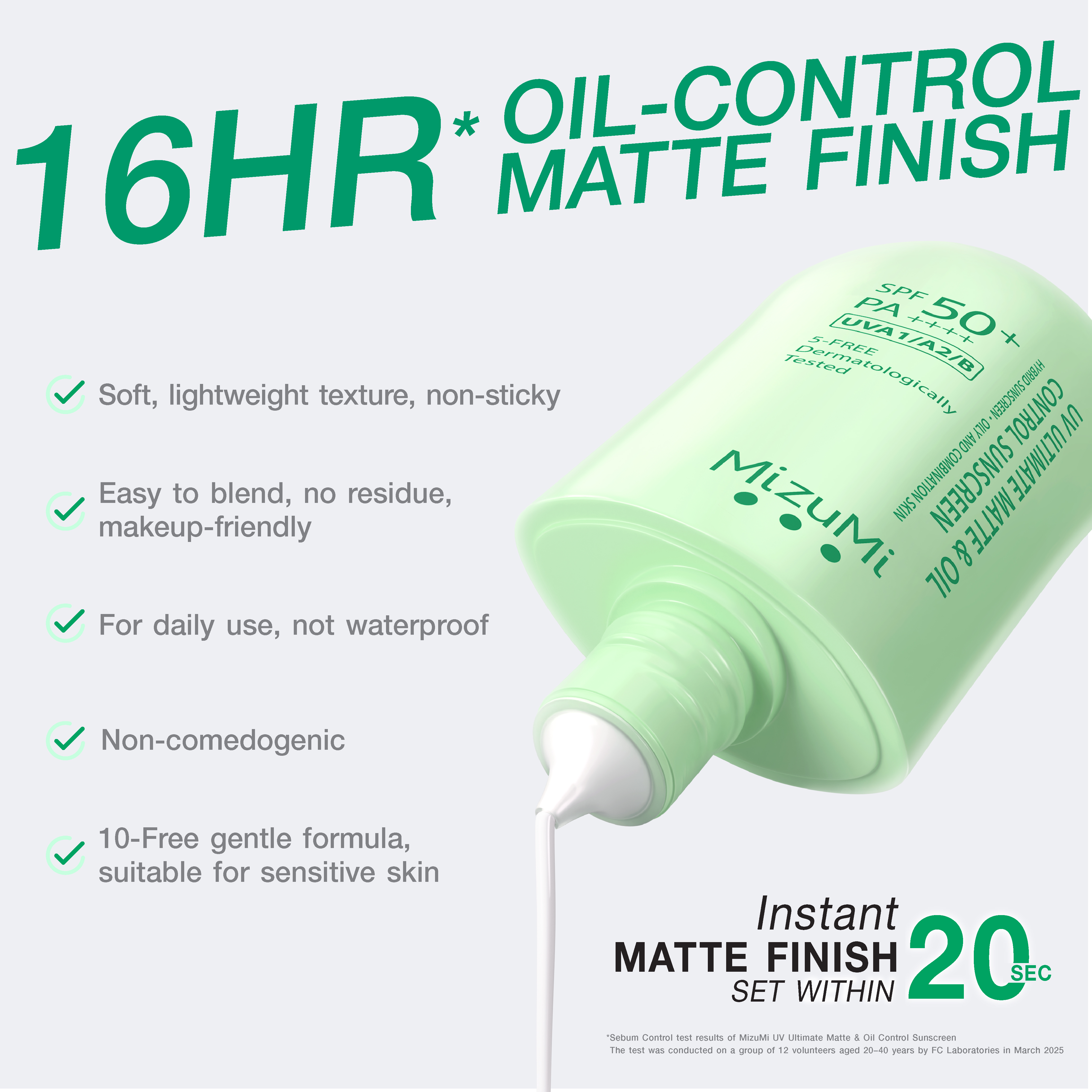 MizuMi UV Ultimate Matte & Oil Control SPF50+ PA++++