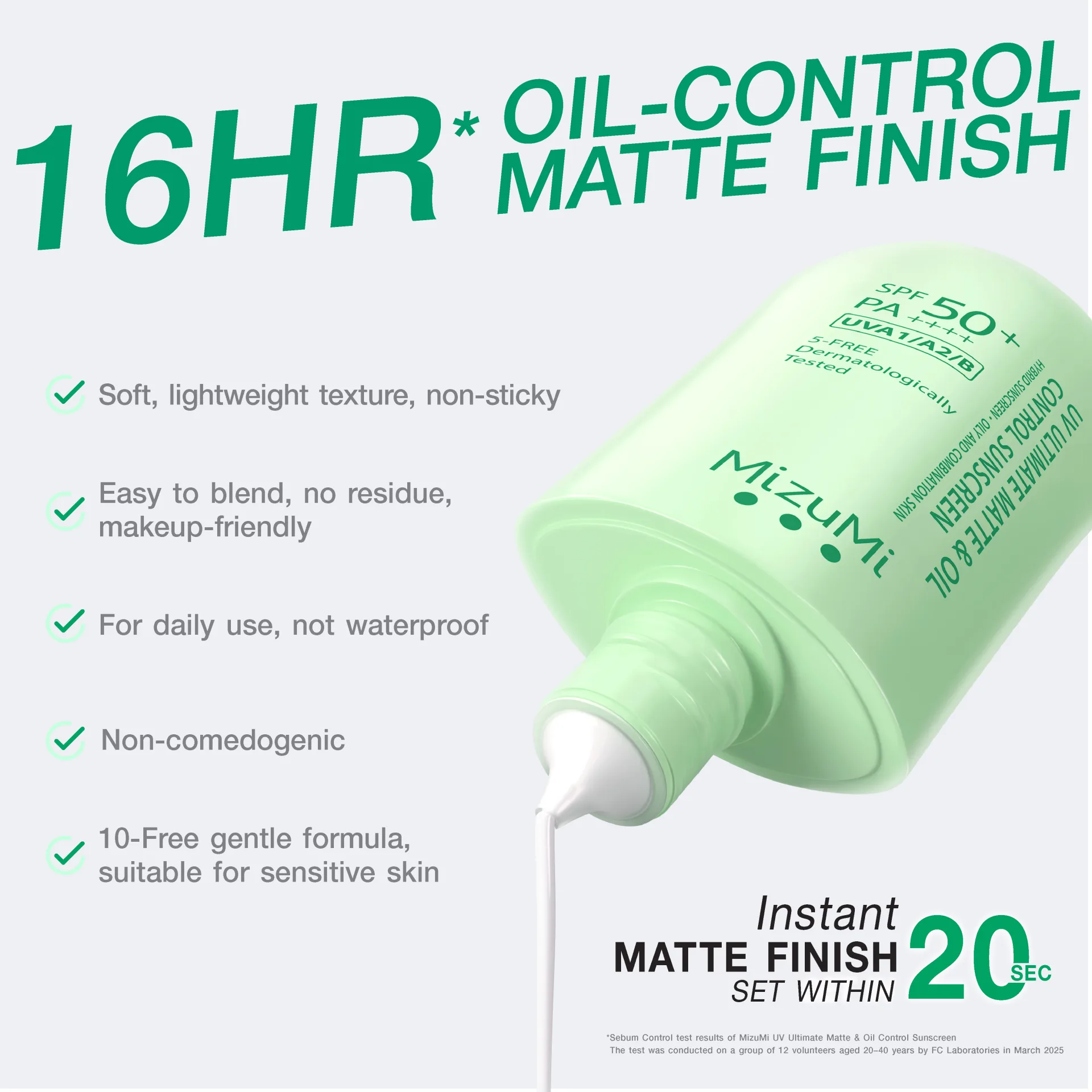 MizuMi UV Ultimate Matte & Oil Control SPF50+ PA++++