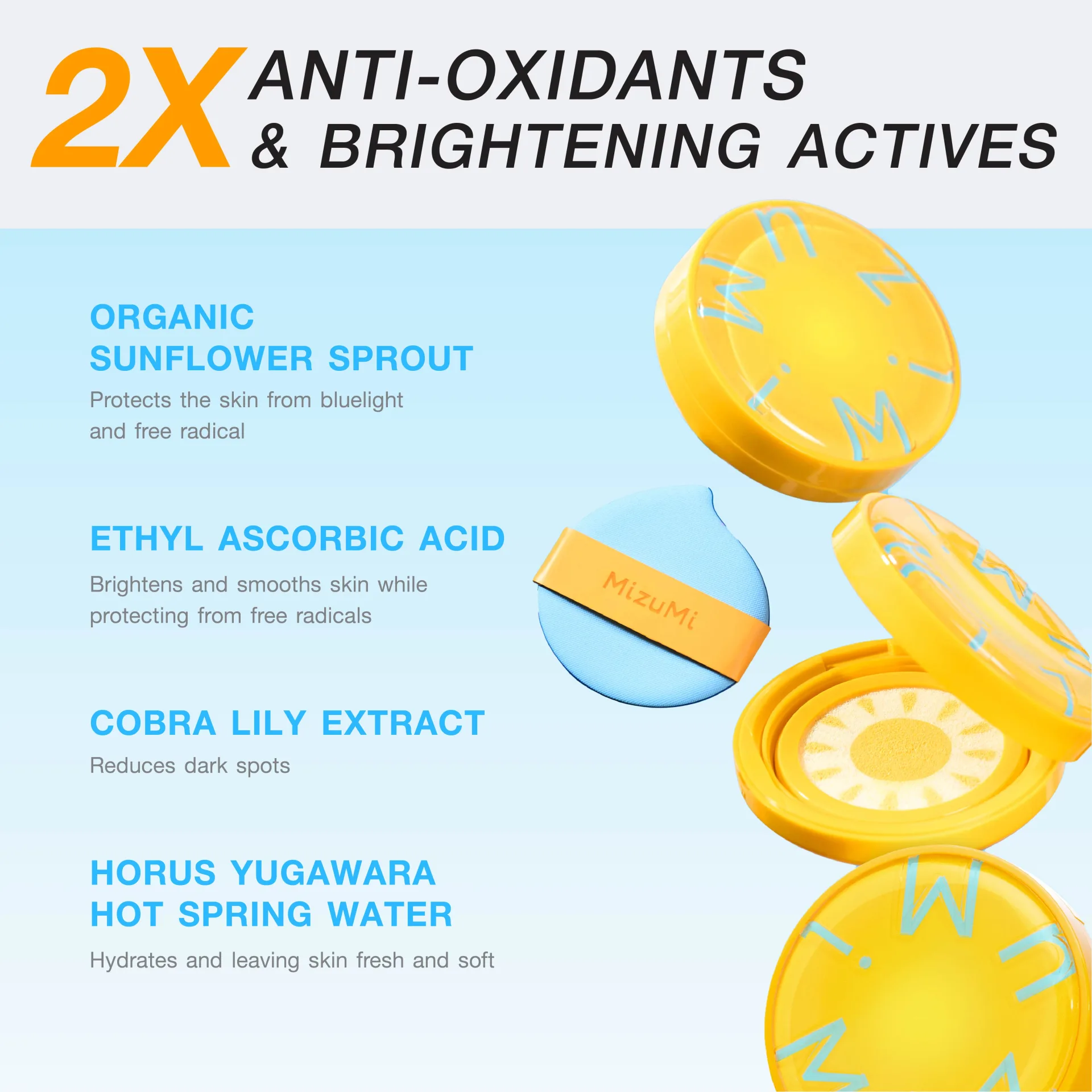MizuMi Waterful Sun Pact SPF50+ PA++++