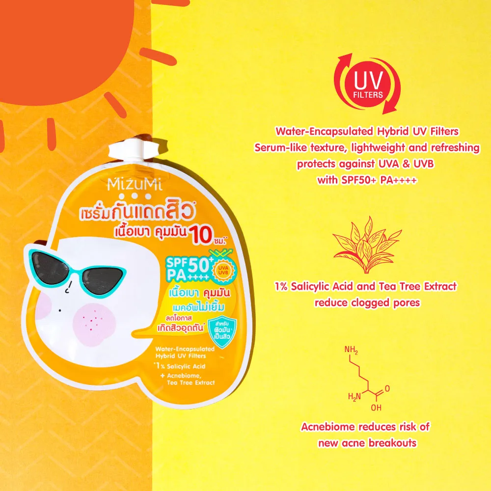 MizuMi UV Acne Matte Serum SPF50+ PA++++