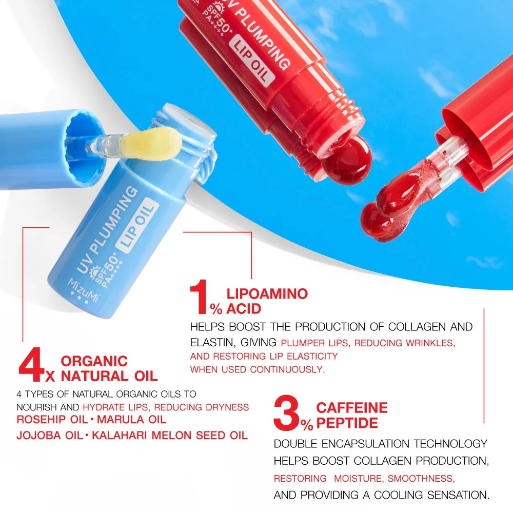 MizuMi UV Plumping Lip Oil SPF50+ PA++++