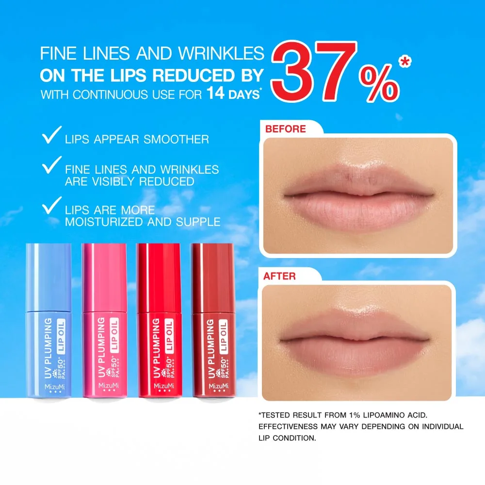MizuMi UV Plumping Lip Oil SPF50+ PA++++