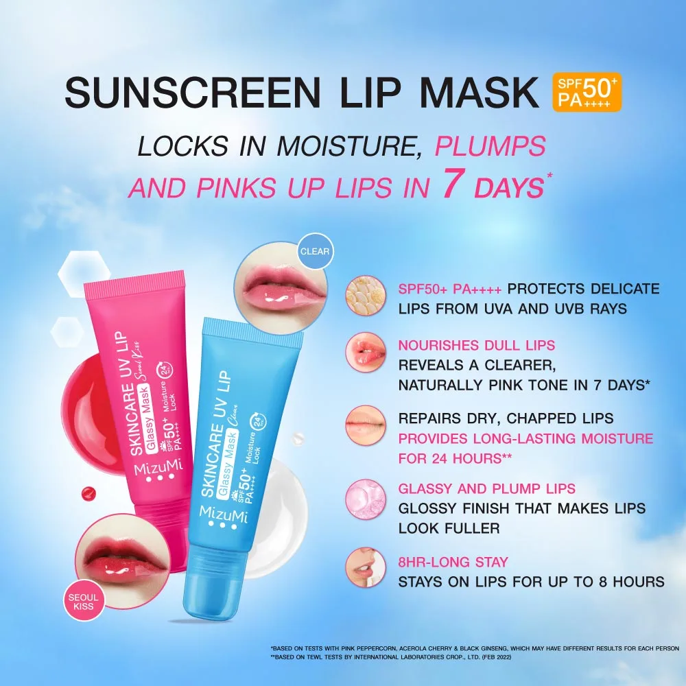 MizuMi Skincare UV Lip Glassy Mask SPF50+ PA++++