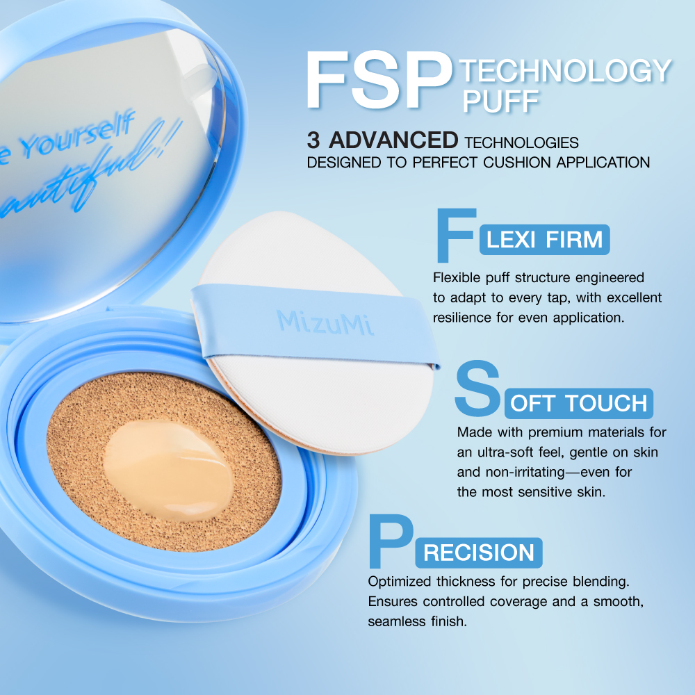 MizuMi Filter Effect Airy Skincare Cushion SPF50+ PA++++