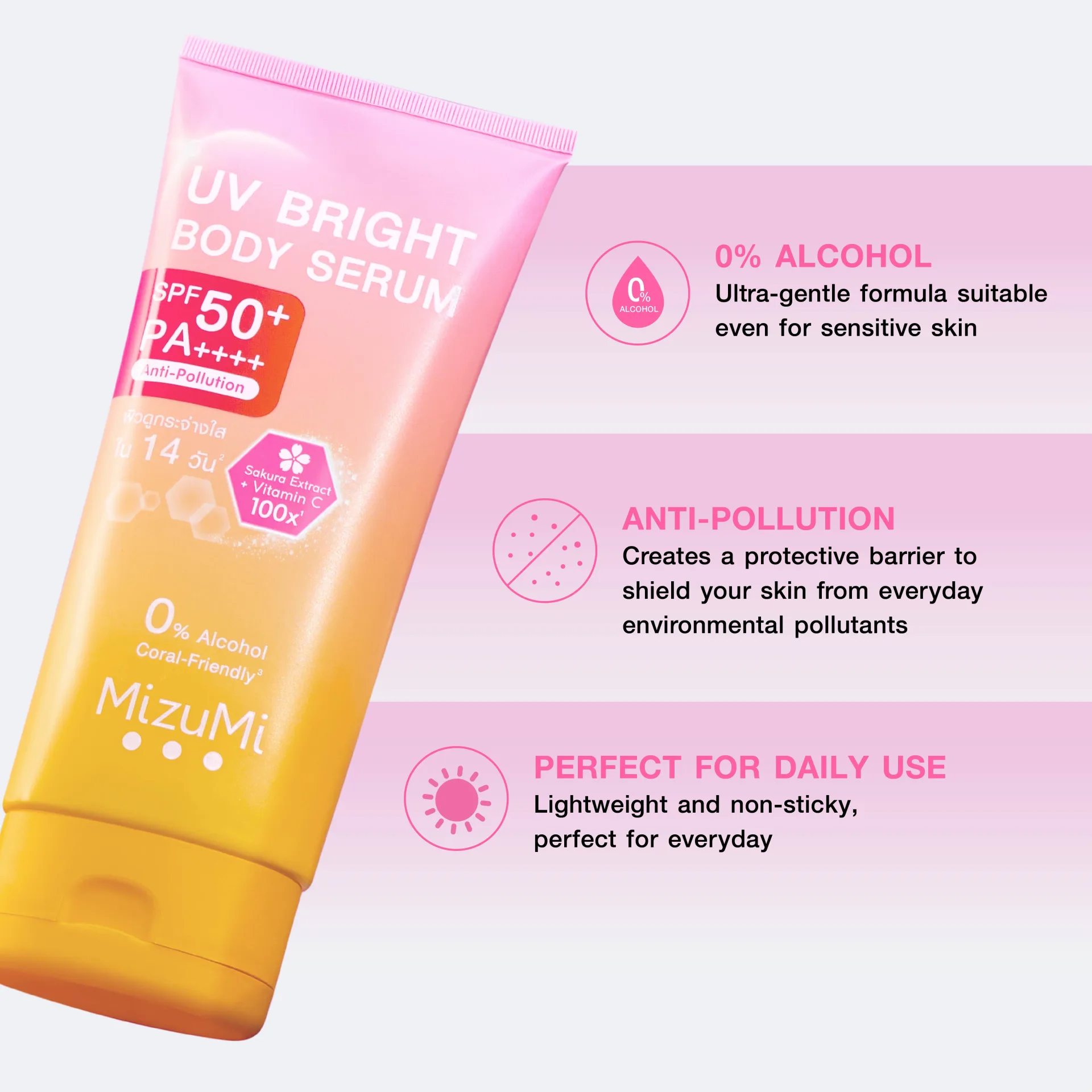 MizuMi UV Bright Body Serum SPF50+ PA++++