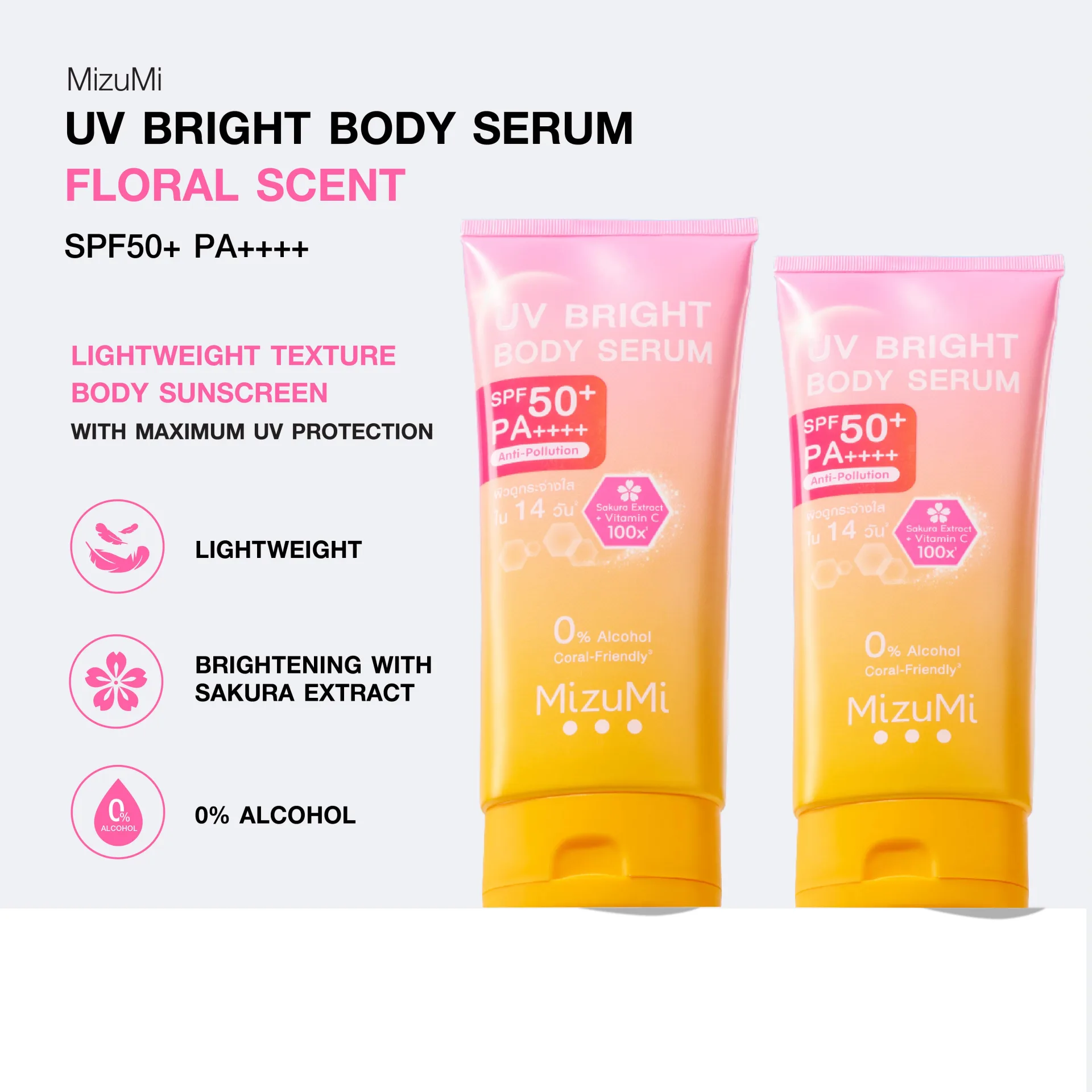 MizuMi UV Bright Body Serum SPF50+ PA++++